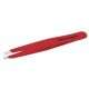 Tweezerman Stainless Steel Slant Tweezer - Red