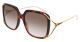 Gucci Gg0647S002 Rectangular  Square Shiny Red Classic Havana Havanagoldbrown Woman Nb